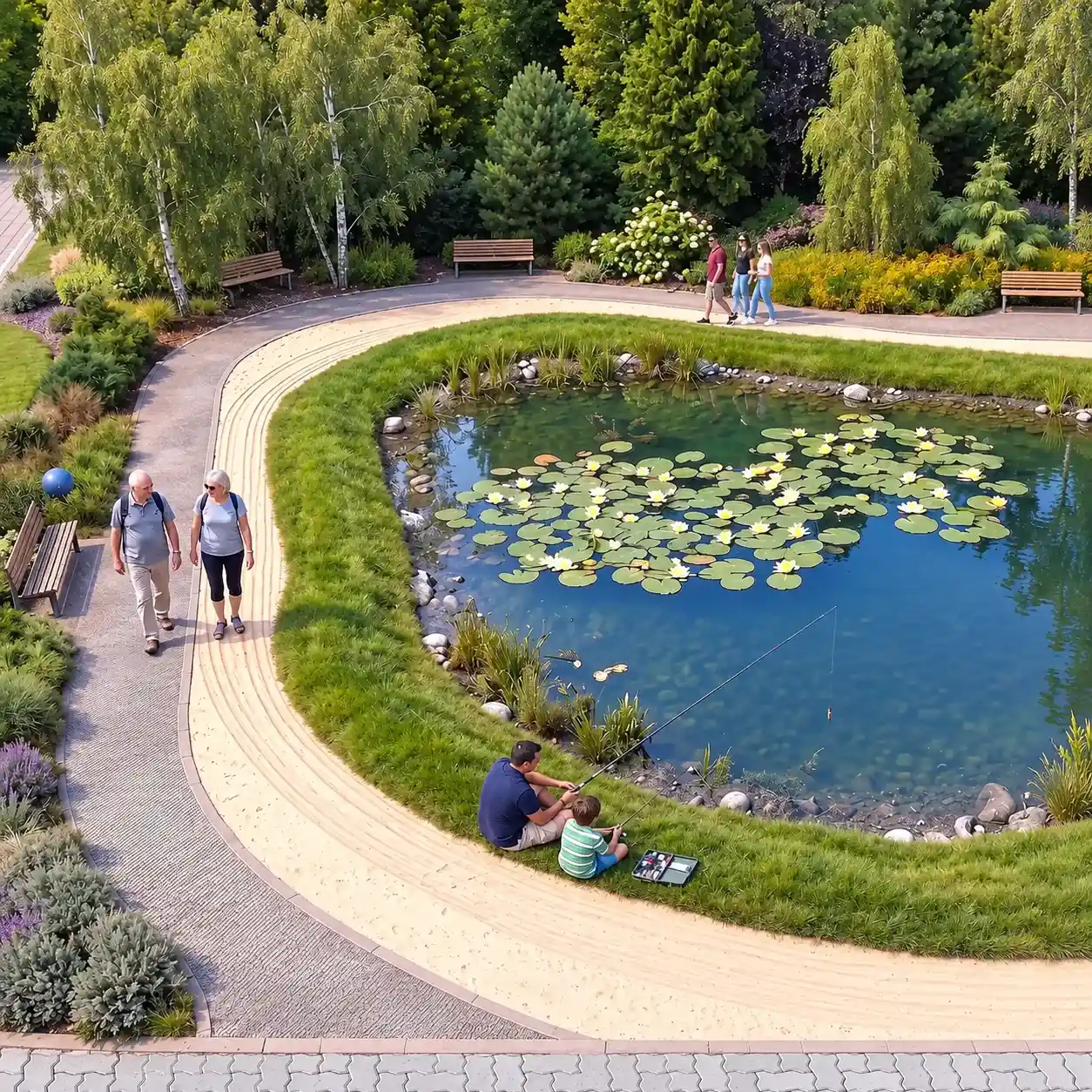 Lago do Residencial Santa Maria
